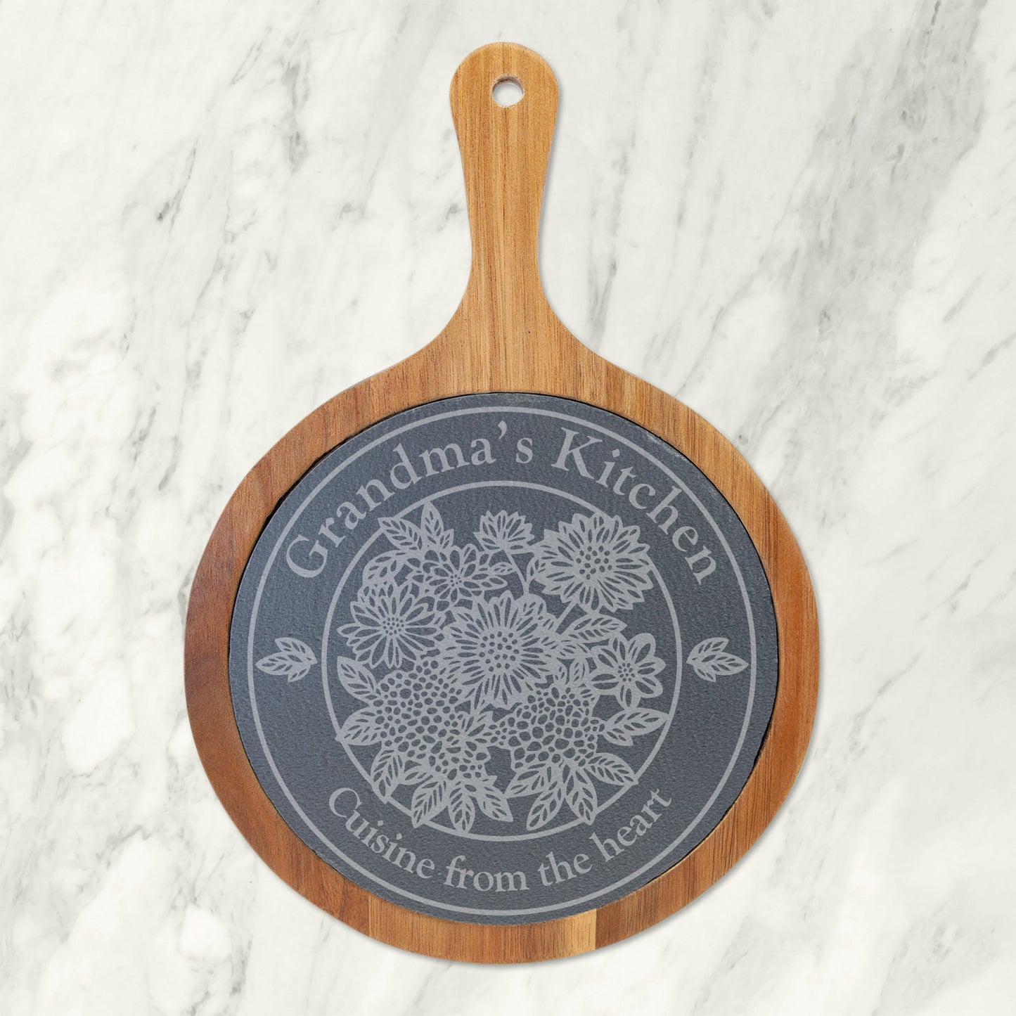 Personalized Garden Circle Charcuterie Board