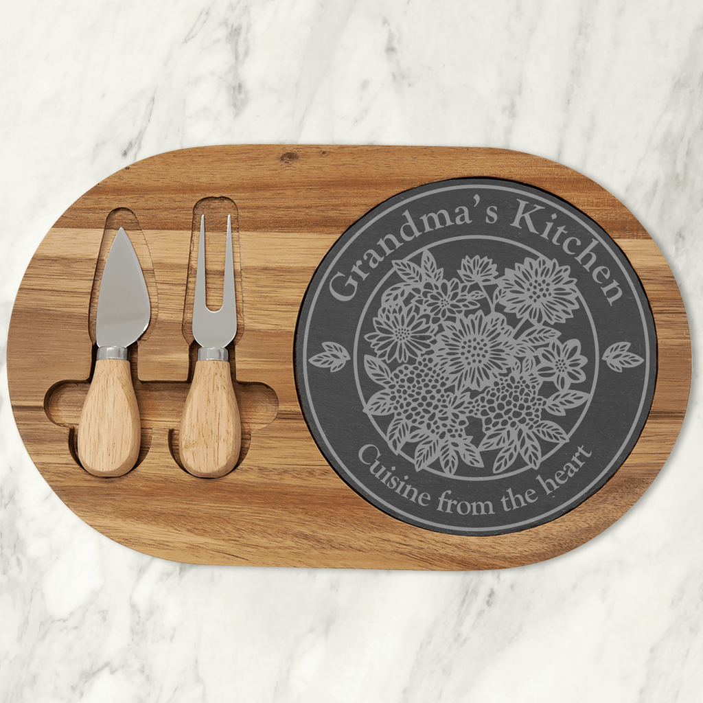 Personalized Garden Circle Charcuterie Board