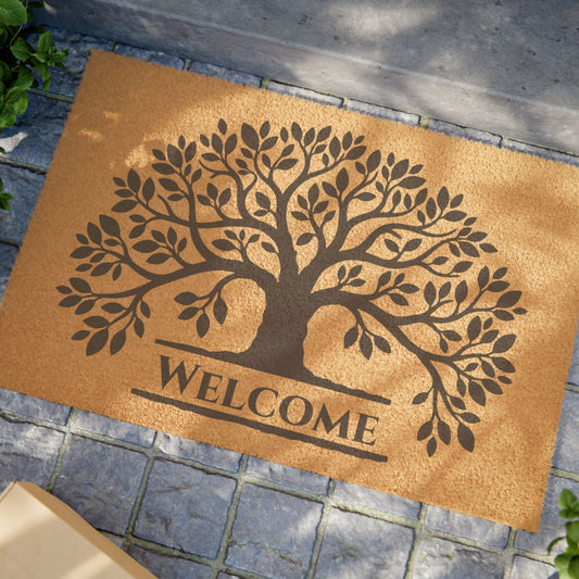 Family Tree Personalized Coir Doormat