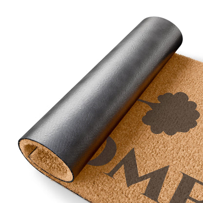 Single Flower Personalized Coir Doormat