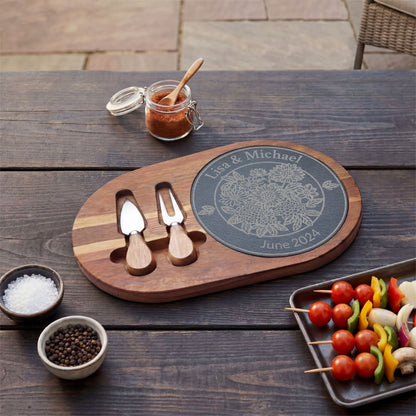 Personalized Garden Circle Charcuterie Board