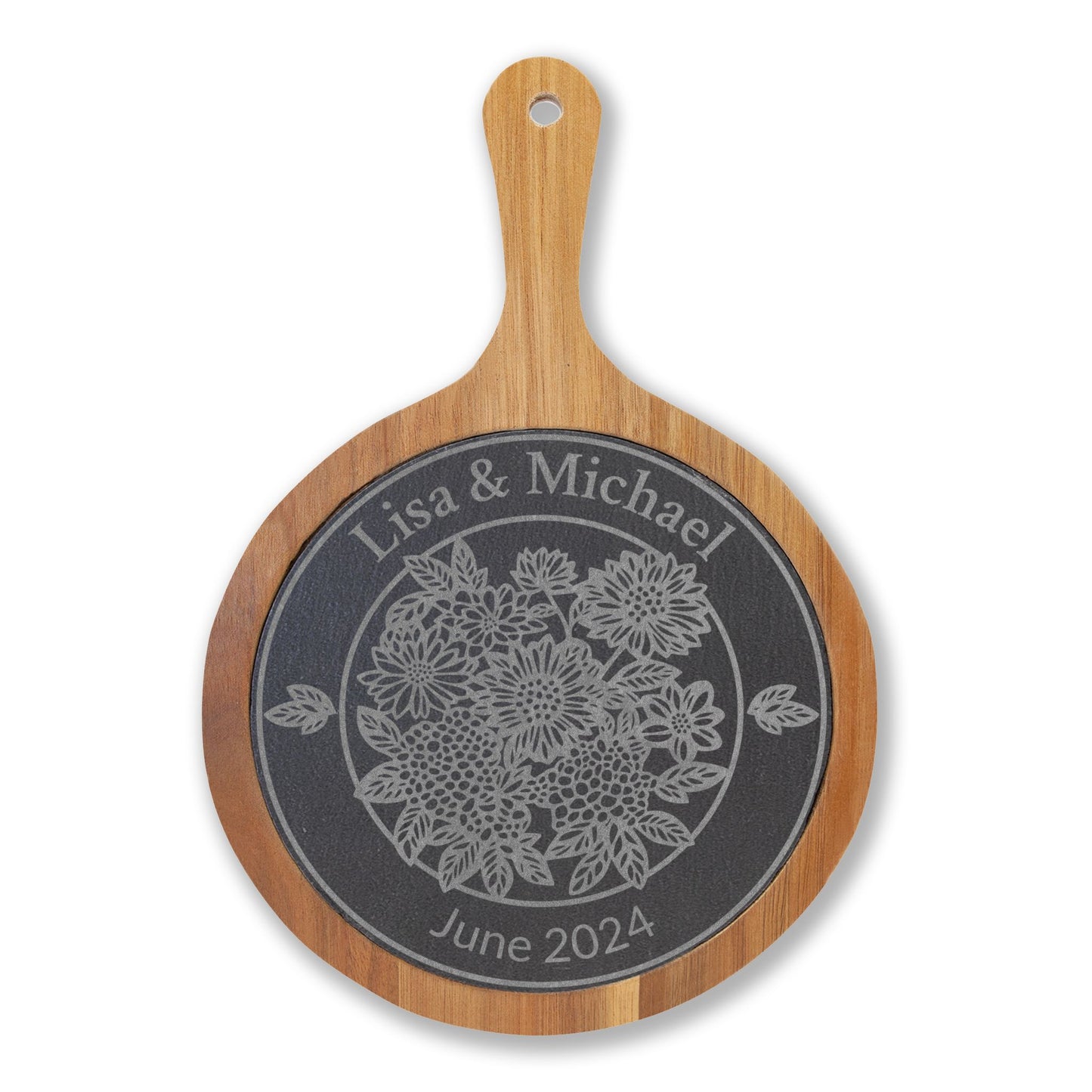 Personalized Garden Circle Charcuterie Board