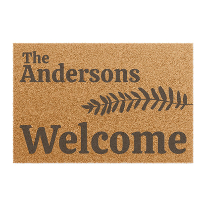 Single Fern Welcome Mat *