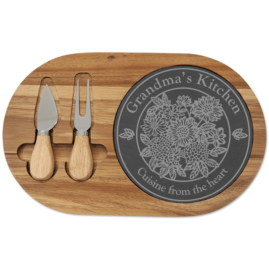 Personalized Garden Circle Charcuterie Board