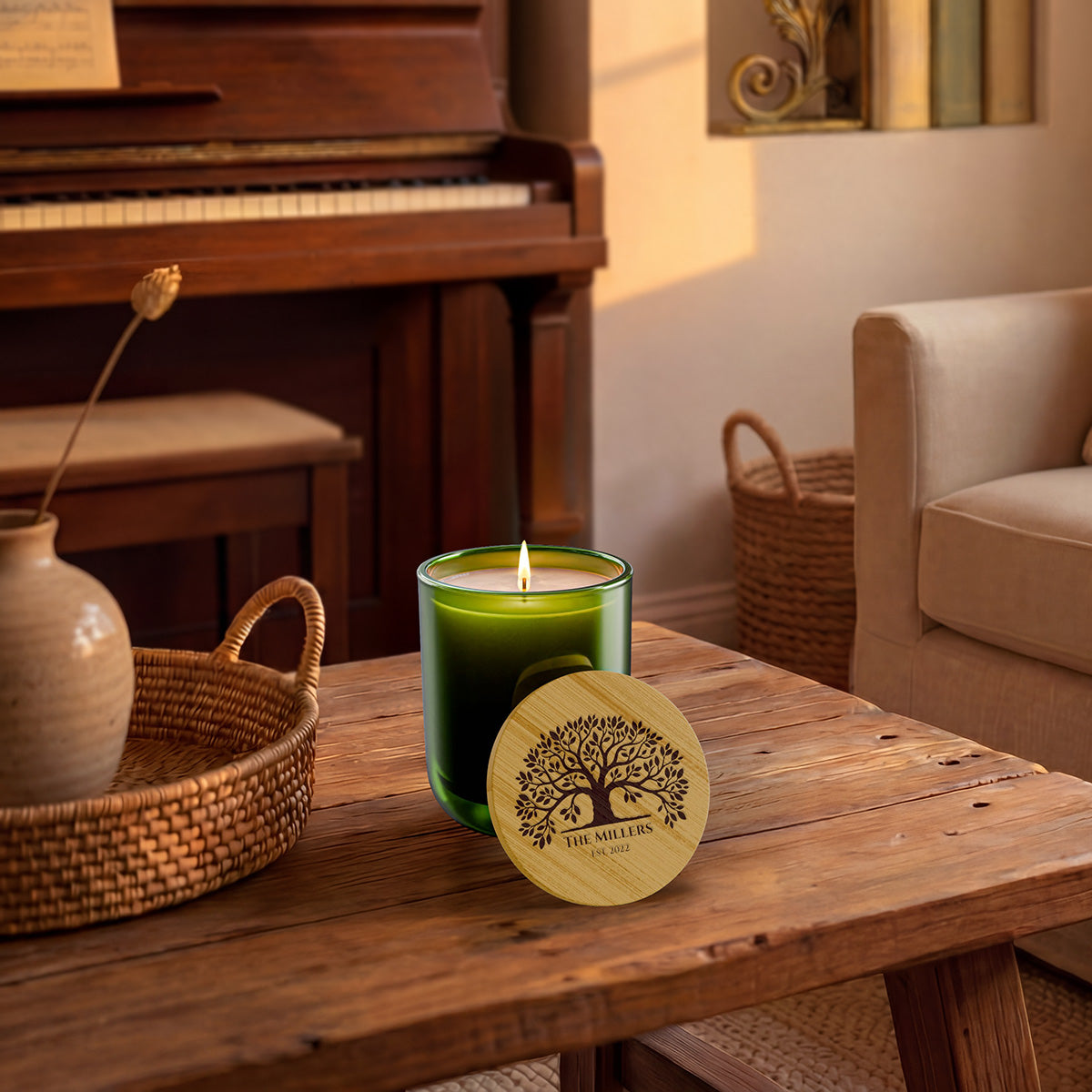 Tree of Life Personalized  Scented Soy Candle