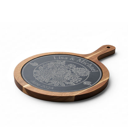 Personalized Garden Circle Charcuterie Board